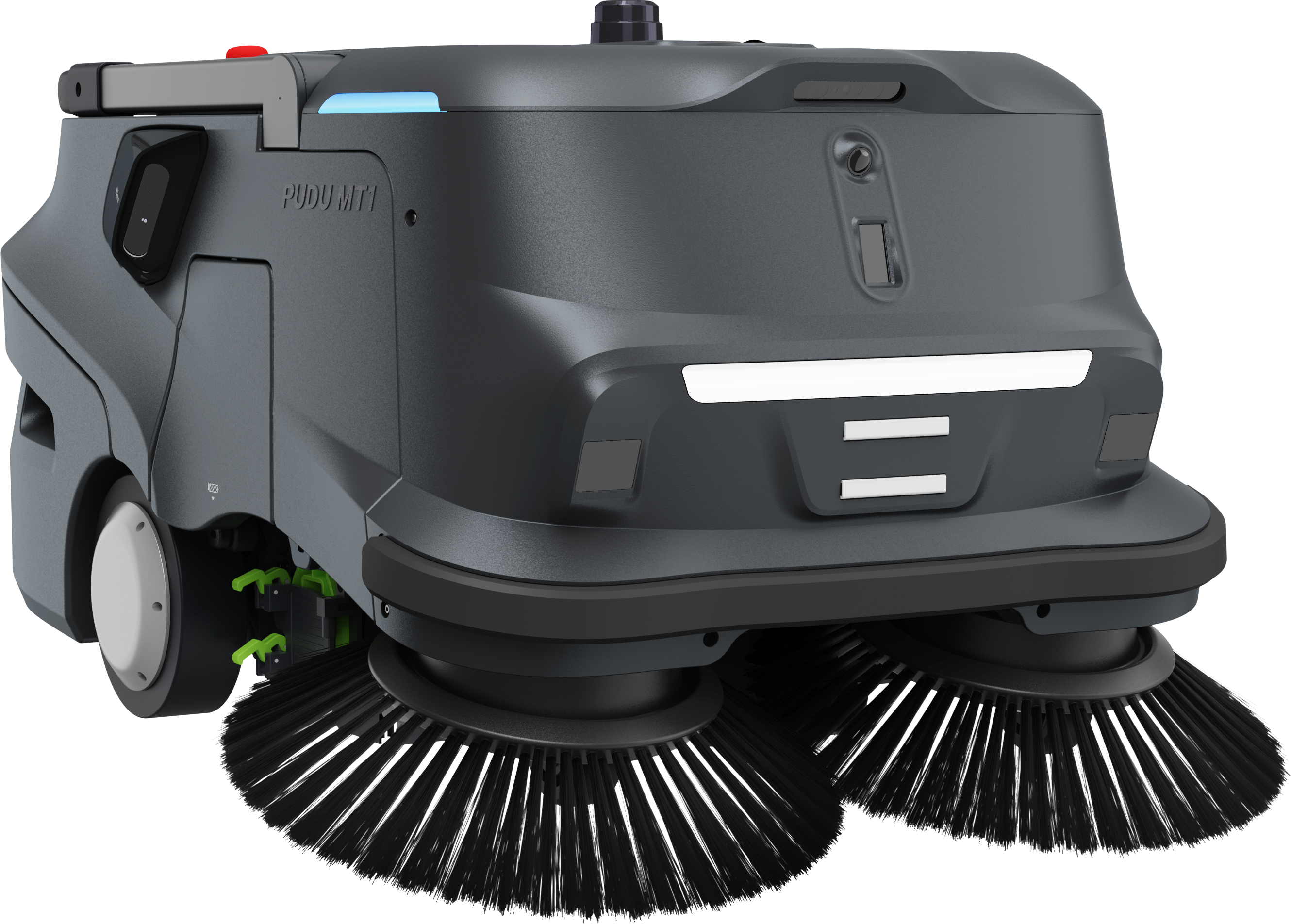 Balayeuse robot autonome Cleanobot en entrep&ocirc;t logistique